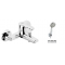 Μπαταρία Λουτρού Σετ Forte Mix M1601 Chrome
